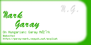 mark garay business card